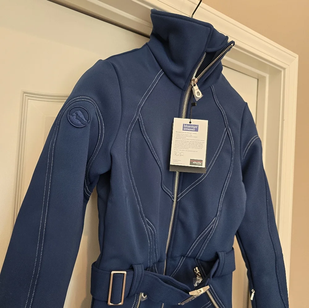 Chic Blue Belted Jumpsuit - Picture 9 of 16